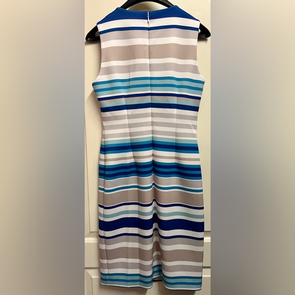Calvin Klein blue and beige dress - Picture 4 of 5